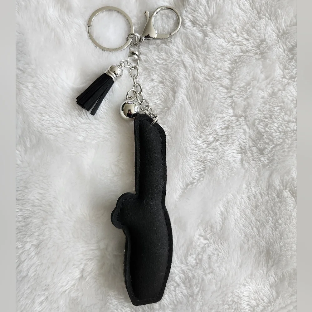 Lipstick Makeup Keychain Bag Charm